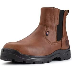 SUREWAY Men's Slip On Work Boots for Men,Upgraded Slip/Water Resistant Size 10.5